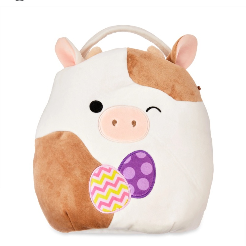 Squishmallows 12" Cow Treat Pail - Ronnie, The Stuffed Animal Plush